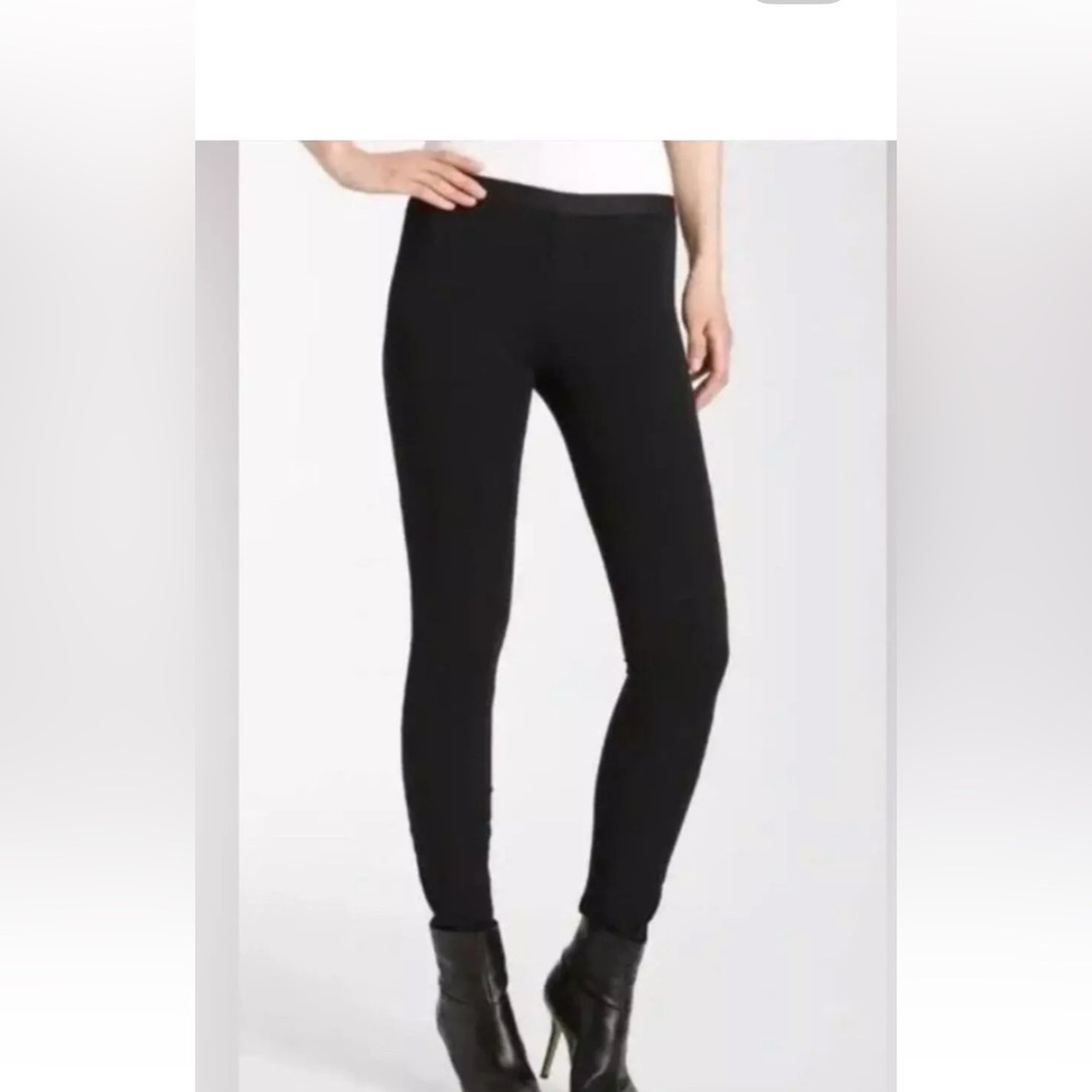 Like New!HELMUT LANG Reflex Leggings Black Pull on With Elastic Waistband Size S